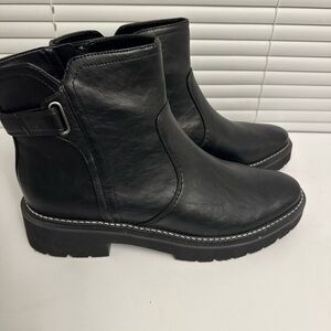 Naturalizer Hurry Black Ankle Boots Women’s 10 M NWOB Side Zip Buckle